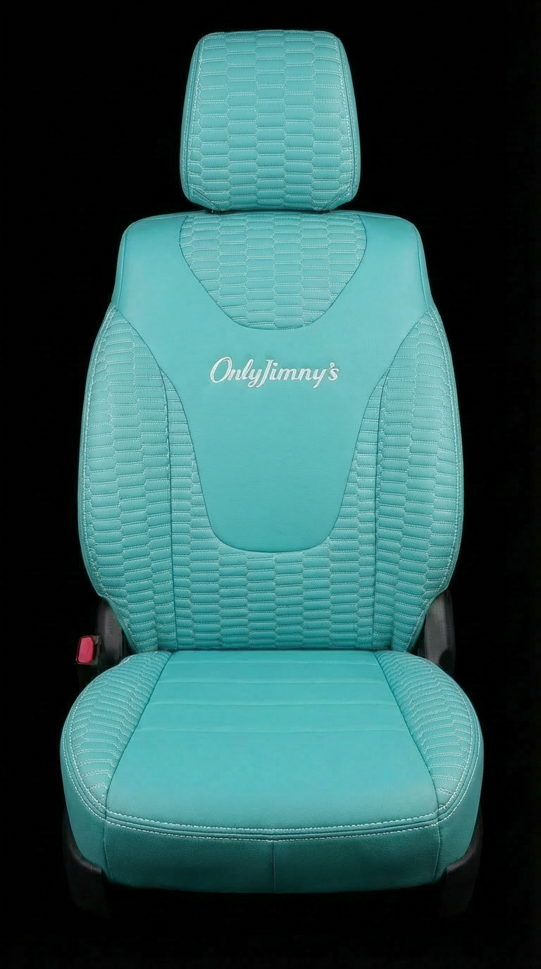 CUSTOM JB74 JIMNY FRONT & REAR SEAT COVERS (TIFFANY BLUE)