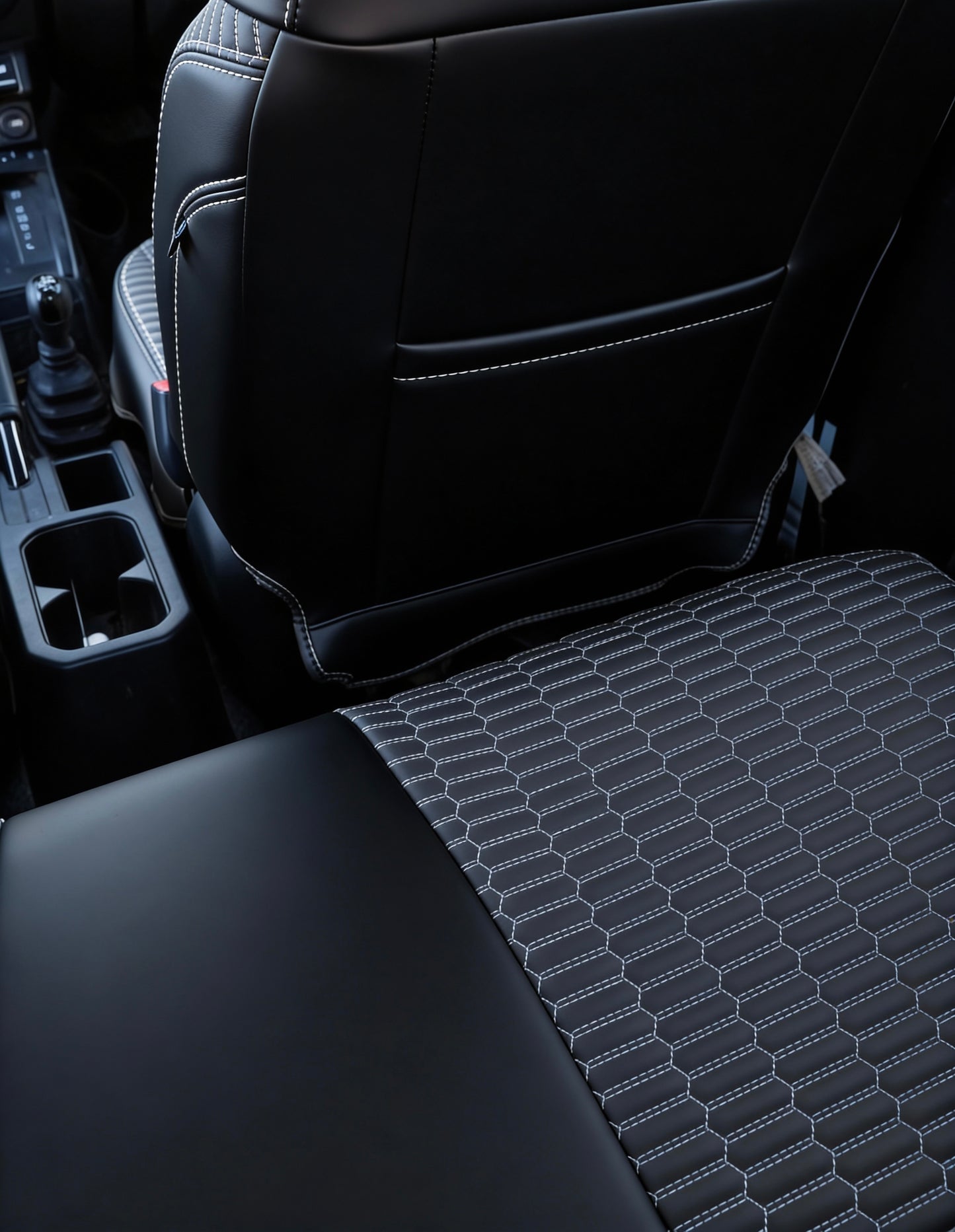 CUSTOM JB74 JIMNY FRONT & REAR SEAT COVERS (BLACK)