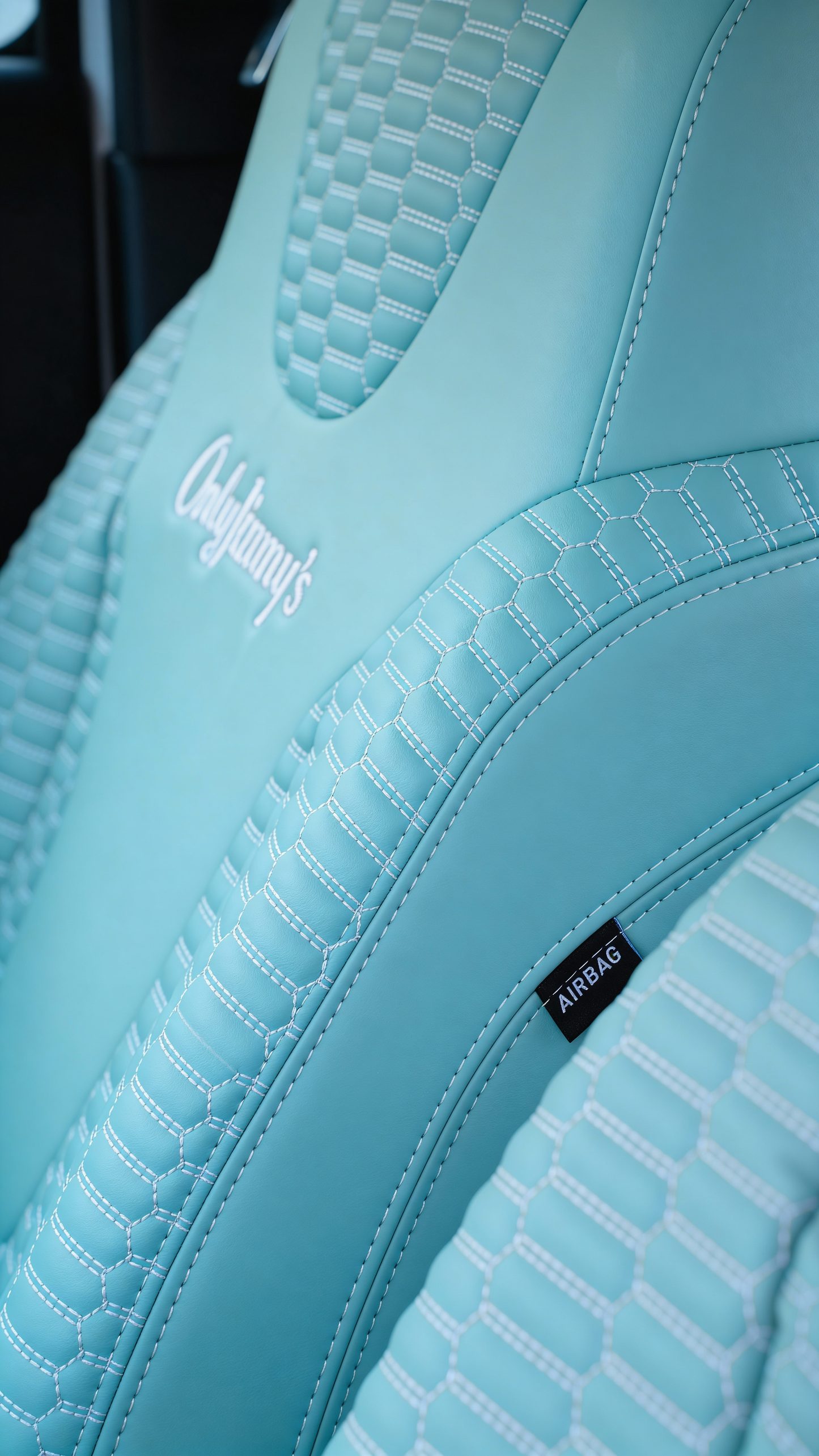CUSTOM JB74 JIMNY FRONT SEAT COVERS (TIFFANY BLUE)