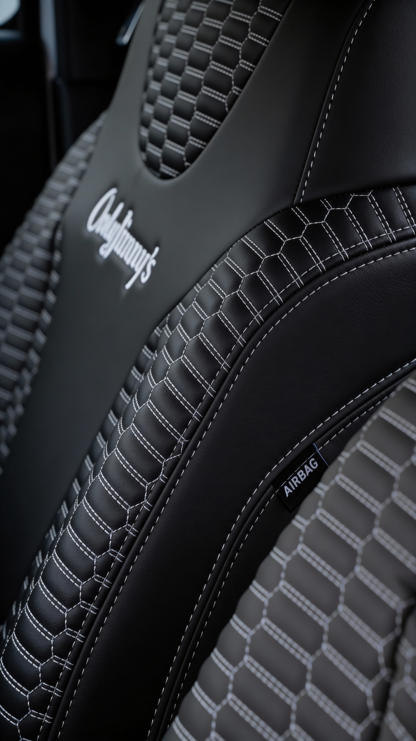 CUSTOM JB74 JIMNY FRONT & REAR SEAT COVERS (BLACK)