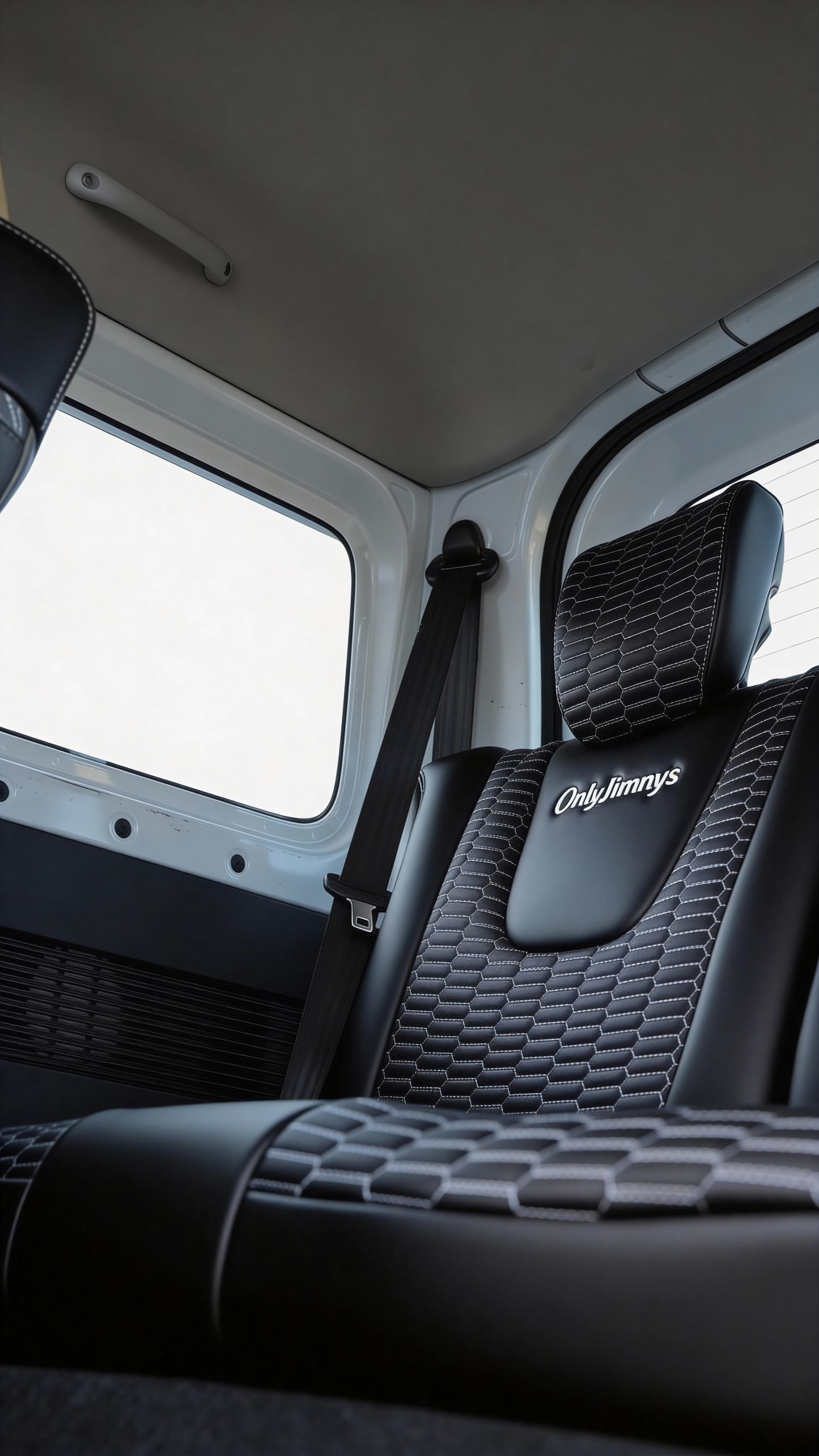 CUSTOM JB74 JIMNY FRONT & REAR SEAT COVERS (BLACK)